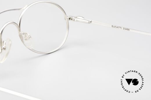 Bugatti 23488 Light Blue Metallic Silver, metal frame can be glazed with lenses of any kind, Made for Men