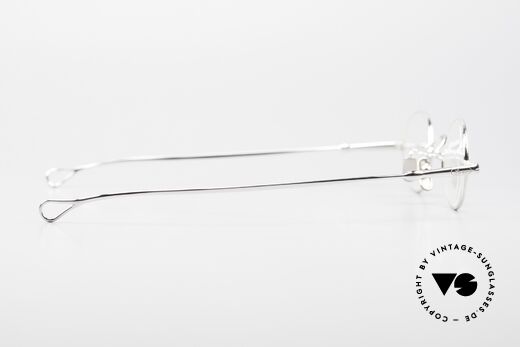 Lunor V 101 Small Oval Frame Platinum, the metal frame is made for high diopter / prescriptions, Made for Men and Women