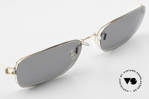 Lindberg Alvis Air Titan Rim With Polarized Clip-On, the original DEMO lenses can be replaced optionally, Made for Men