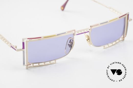 Casanova LC4 Square And Colorful Shades, unworn original; blue lenses with 100% UV protection, Made for Men and Women