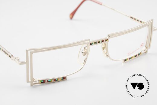 Casanova LC4 24kt Gold Plated Eyeglasses, unworn with orig. Casanova demo lens, new old stock, Made for Men and Women