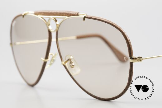 Ray Ban Shooter Leathers Changeable B&L Sun Lenses, NO RETRO sunglasses, but a rare original from the 1980s, Made for Men