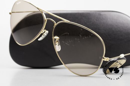 Ray Ban Large Metal II Changeable Lenses B&L USA, unworn (like all our vintage Ray Ban B&L eyewear), Made for Men
