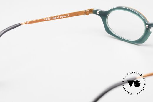 Theo Belgium Bioval Combi Reading Glasses, lens height: 24mm = only suitable as reading glasses, Made for Women