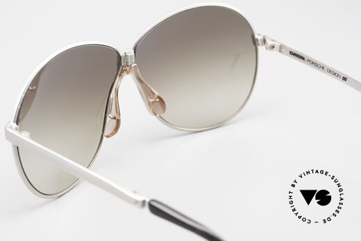 Porsche 5626 Ladies Foldable Sunglasses, gray/titanium frame with brown-gradient sun lenses, Made for Women