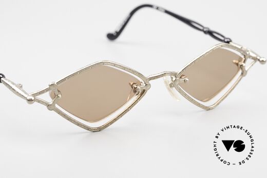 Jean Paul Gaultier 56-7203 Art Sunglasses True Vintage, brown sun lenses with 100% UV protection; + orig. case, Made for Men and Women