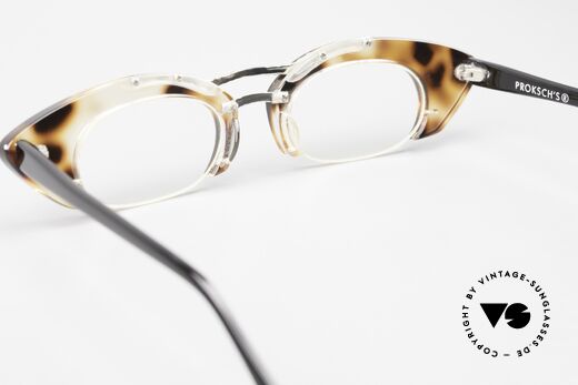 Proksch's A3 True Vintage 90's Eyeglasses, DEMOS can be replaced optionally (28mm height), Made for Women