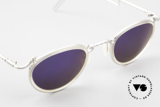 DOX 02 HLS Titanium Frame Mirrored, with bluish mirrored sun lenses for 100% UV protection, Made for Men and Women