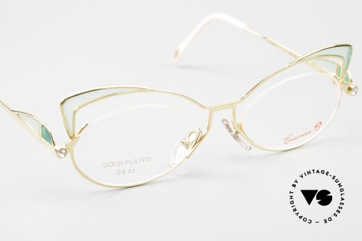 Casanova LC2 24kt Gold Plated Murano Glass, lens height = 32mm (suitable for progressive lenses), Made for Women