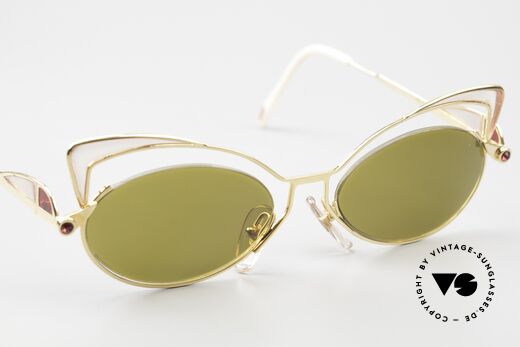 Casanova LC2 Murano Glass 24kt Gold Plated, lens height = 32mm (suitable for progressive lenses), Made for Women