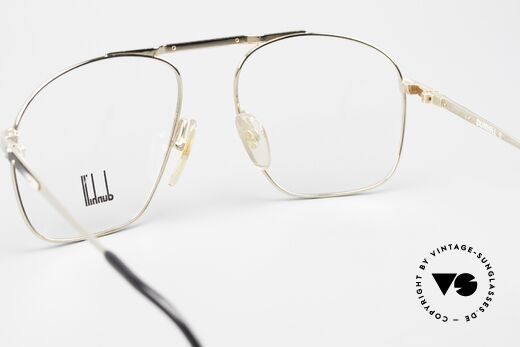 Dunhill 6046 80's Frame Horn Appliqué, NO RETRO pilots SPECS, but authentic 1980's rarity, Made for Men