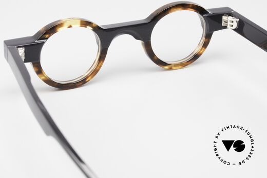 Theo Belgium Porthos Acetate Frame Ladies & Gents, the lens height is 30mm (rather reading eyeglasses), Made for Men and Women