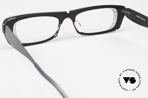 Theo Belgium Eye-Witness PJ Clip-On Front Titan Frame, lens height is 25mm = rather designed as reading glasses, Made for Women