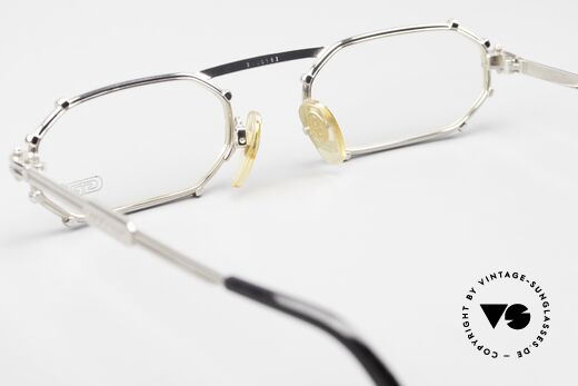 Gerald Genta Gold & Gold 02 Vintage Eyewear Octagonal, NO retro specs, but a 90's original; platinum-plated!, Made for Men and Women
