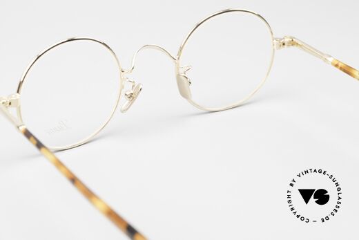 Lunor VA 110 Round Frame Gold Plated, unworn (like all our vintage eyewear classics by LUNOR), Made for Men and Women