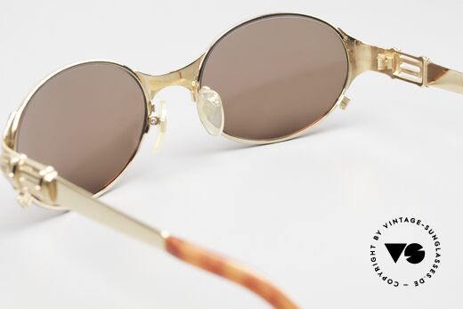 Jean Paul Gaultier 56-5106 90's Sunglasses Gold-Plated, NO retro fashion, but a 25 years old unique original, Made for Men and Women