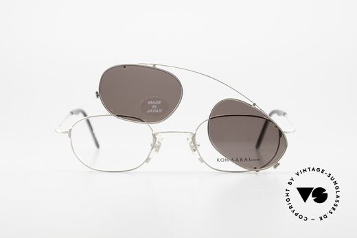 Koh Sakai KS9716 90's Clip On Frame Unisex, unworn, NOS (like all our rare vintage Clip-On glasses), Made for Men and Women