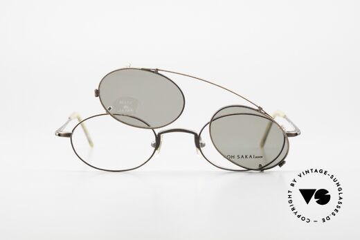 Koh Sakai KS9721 Oval Vintage Glasses Titanium, unworn, NOS (like all our old L.A.+ Sabae eyeglasses), Made for Men and Women