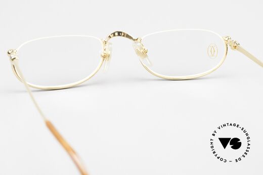 Cartier Demi Lune 2000 - S Oval Reading Frame Gold, noble reading glasses for ladies and gentlemen alike, Made for Men and Women