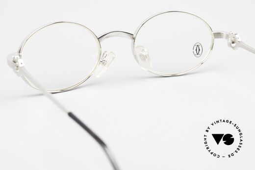 Cartier Spider 90s Specs Brushed Platinum, lens height is 34mm (varifocal / progressive lenses), Made for Men and Women