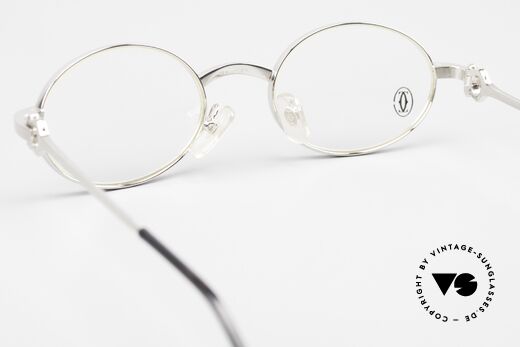 Cartier Spider - S 90s Specs Brushed Platinum, lens height is 34mm (varifocal / progressive lenses), Made for Men and Women
