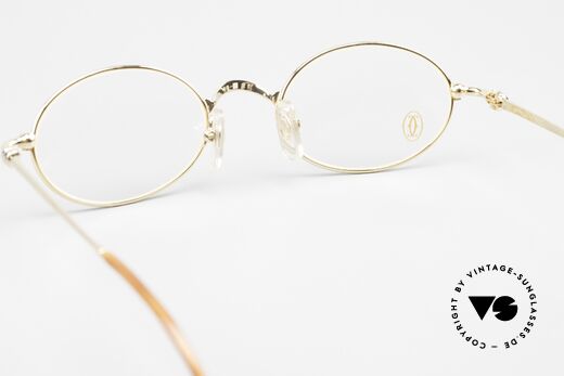 Cartier Filao - M Oval Frame 90s Gold Plated, the metal frame can be glazed with lenses of any kind, Made for Men and Women