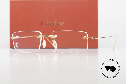 Cartier Precious Metal 18ct Solid Gold Eyeglasses, precious, unworn original with full original packaging, Made for Men and Women