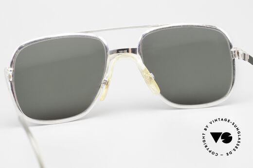 Rodenstock Tenno 80's White Gold Doublé Frame, professional refurbished with new G15 green sun lenses, Made for Men