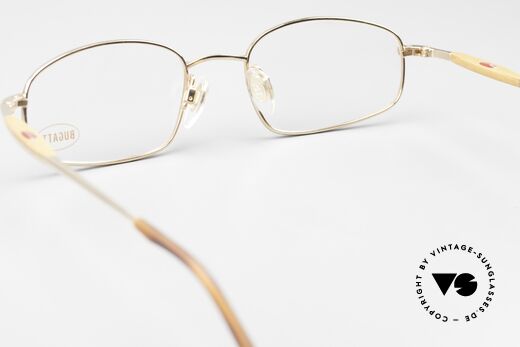 Bugatti 12900 90's Titan Frame Gold-Plated, unworn, NOS (like all our rare vintage Bugatti eyewear), Made for Men