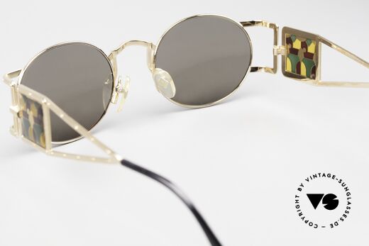 Jean Paul Gaultier 56-4672 Artful 90's Sunglasses Oval, frame can be glazed with optical lenses optionally, Made for Men and Women