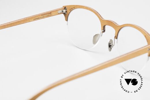 Lucas de Stael Minotaure Thin 11 Leather Covered Nylor Frame, the frame can be glazed as desired (progressive vision), Made for Men and Women