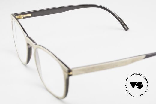 Hoffmann V7754 Horn And Wood Eyeglasses, Size: small, Made for Men and Women