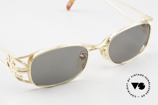 Jean Paul Gaultier 58-5101 Gold-Plated Made In Japan, the sun lenses (100% UV) can be replaced optionally, Made for Men and Women
