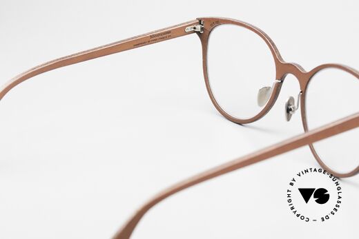 Lucas de Stael Minotaure Thin 05 Frame With Leather Cover, the frame can be glazed as desired (progressive vision), Made for Women