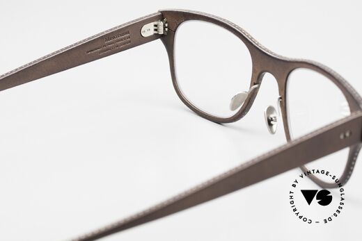 Lucas de Stael Minotaure SM 02 Frame With Leather Cover, the frame can be glazed as desired (progressive vision), Made for Men