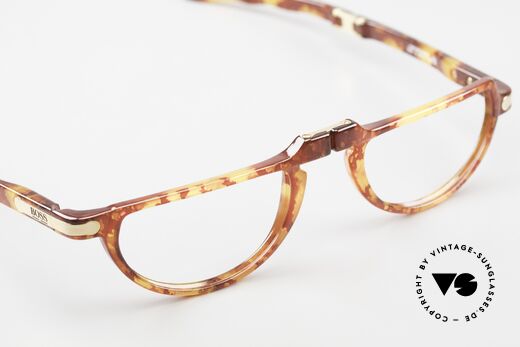 BOSS 5103 90's Folding Reading Specs, NO RETRO; an old original with interesting coloring, Made for Men and Women