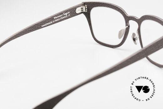 Lucas de Stael Monsieur Seguin 03 Square Panto Specs Leather, the frame can be glazed as desired (progressive vision), Made for Men