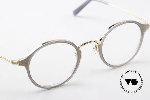 Masunaga GMS-826 High-End Panto Glasses, here, an unworn unisex panto titan model from 2018, Made for Men and Women