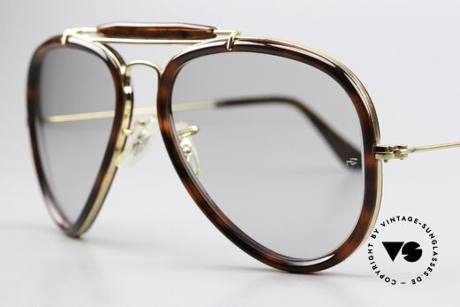 Ray Ban Traditionals Outdoorsman 80's B&L USA Aviator Shades, RB W0743, STYLE-G Havana/Gold Outdoorsman, Made for Men