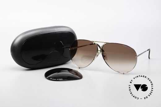 Porsche 5621 80's Bicolor Sunglasses, 40 years old, but still unworn incl. original hard case, Made for Men