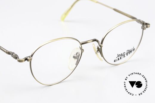 Jean Paul Gaultier 55-1174 Antique Burnt Gold By JPG, NO RETRO FRAME; but a precious old J.P.G. Original!, Made for Men and Women