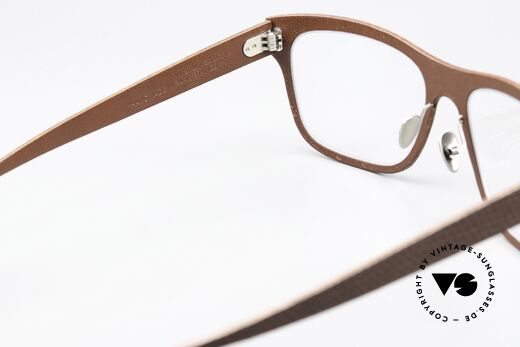 Lucas de Stael Vivarium V06 Glasses From The Vivarium, color code 03: Iguana Leather and Brown cow leather, Made for Men