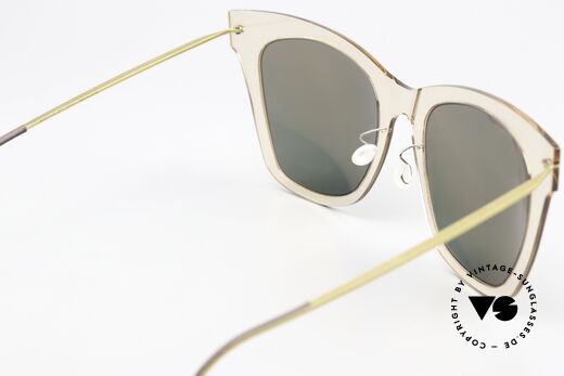 Lindberg 8318 NOW Transparent And Mirrored, unworn designer piece with orig. Lindberg case, Made for Women