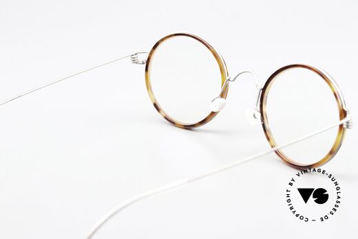 Lindberg Harley Air Titan Rim Round Glasses Women & Men, orig. Lindberg DEMO lenses can be replaced optionally, Made for Men and Women