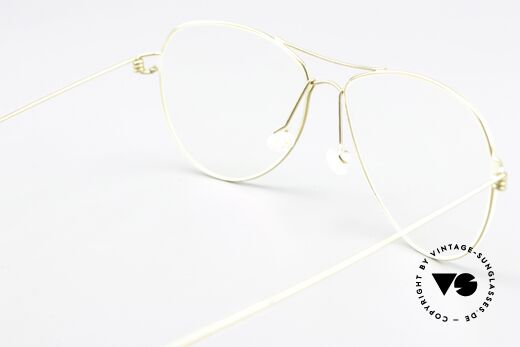 Lindberg Tilda Air Titan Rim Gold Titanium Frame Unisex, simple & strong frame: free from screws, rivets & welds, Made for Men and Women