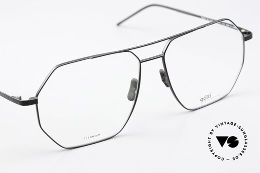 Götti Dice Square XL Titanium Specs, the orig. DEMO lenses can be exchanged as desired, Made for Men