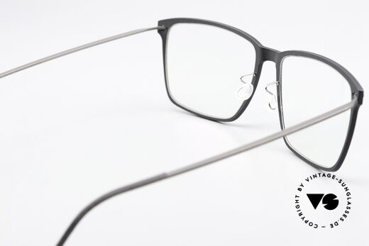 Lindberg 6505 NOW Matt Black And Dark Gray, unworn designer piece with original Lindberg case, Made for Men and Women