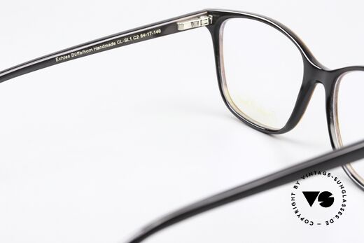Freddie Wood CL1 Elegant Buffalo Horn Specs, frame can be glazed as desired (progressive vision), Made for Women