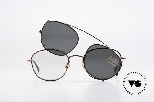 Giorgio Armani 169 Clip On Vintage Eyeglasses, Size: medium, Made for Men and Women Giorgio Armani 169 Clip On Vintage Eyeglasses, Size: medium, Made for Men and Women