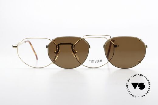 Matsuda 2867 Clip On Frame Gold Plated, Size: medium, Made for Men and Women